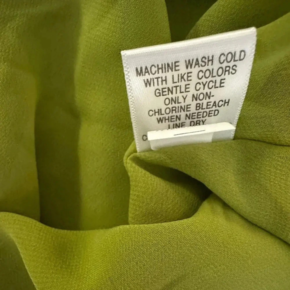 NWT Apt. 9 Womens Pleated Neck Sleeveless Green top Blouse Lined Shirt Sz L - Picture 8 of 8